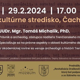 Zväčšiť fotografiu - Osudy židovskej komunity v čachticiach témou prednášky - plagát nahlad