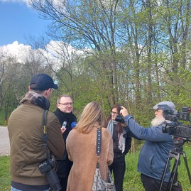 Zväčšiť fotografiu - Simulovaný požiar na trenčianskom hrade - 20230426_090407