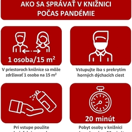 Zväčšiť fotografiu - Svoje brány verejnosti otvorili dve župné knižnice, múzeum, hvezdáreň, pridá sa aj galéria - Ako_sa_spravat_v_kniznici_-_27.1.2021