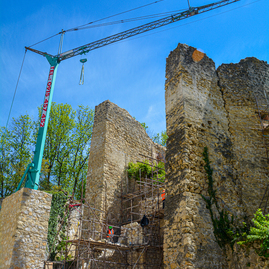 Zväčšiť fotografiu - Takto sa vďaka projektu župy mení trenčiansky hrad - DSC_2386