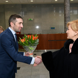 Trenčiansky kraj má vlastného koordinátora pre kultúru, novú výzvu na pôde župy predstavila osobne ministerka kultúry - 20190305_TSK_ministerka_Lassakova_002w