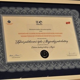 Tylová paličkovaná čipka myjavskej pahorkatiny - certifikat_myjavska_cipka