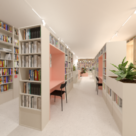 Zväčšiť fotografiu - Všetky oddelenia knižnice pod jednou strechou