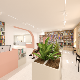 Zväčšiť fotografiu - Všetky oddelenia knižnice pod jednou strechou