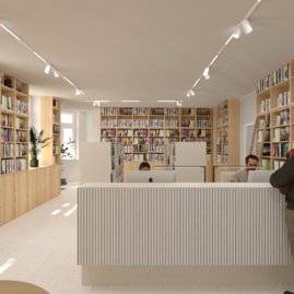 Zväčšiť fotografiu - Všetky oddelenia knižnice pod jednou strechou