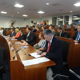 Pracovné rokovanie zástupcov trenčianskeho samosprávneho kraja a rady zlínskeho kraja - DSC02424