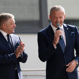 Zväčšiť fotografiu - Premiér sa vrátil do handlovej skontrolovať napredovanie transformácie regiónu - 20240906_HANDLOVA_14w