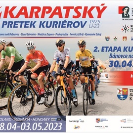 Zväčšiť fotografiu - Karpatské preteky kuriérov povedú aj trenčianskym krajom - plagat