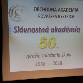 Pôvodne škola bez vlastných priestorov, dnes jedna z najlepších stredných odborných škôl na slovensku. obchodná akadémia v považskej bystrici oslávila 50. výročie - IMG_0001