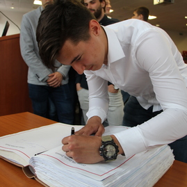 Trenčiansky župan poďakoval zlatému tímu juniorov i dorastu trenčianskej hokejovej dukly za vynikajúce výsledky - IMG_3684
