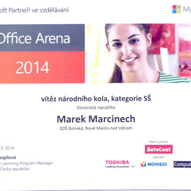 Víťaz súťaže office aréna z novomestskej priemyslovky - diplom_resize