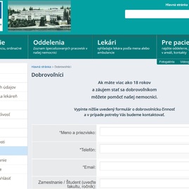 Zväčšiť fotografiu - Hľadáme dobrovoľníkov, pomôcť môžete nemocniciam i vakcinačným centrám - fdfdf