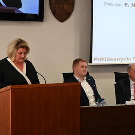 Zväčšiť fotografiu - Krajský parlament schvaľoval rozpočet, vo vestibule župného úradu pribudla nová busta - DSC_3753
