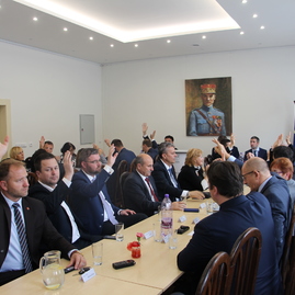 Xi. zasadnutie zastupiteľstva tsk: krajskí poslanci prijali v rodisku m. r. štefánika deklaráciu k 100. výročiu vzniku čsr - IMG_0239