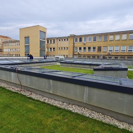 Zväčšiť fotografiu - Diagnostické centrum považskobystrickej nemocnice tesne pred dokončením - 20210907_083837