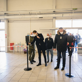 Zväčšiť fotografiu - Krajské vakcinačné centrum v trenčíne otvorené! - TSK_Otvorenie VKOC Trenčín-139