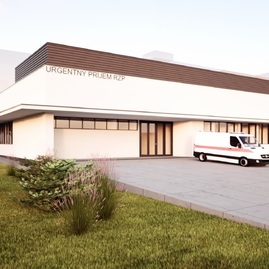 Zväčšiť fotografiu - Pred 60 rokmi otvorili v bojniciach nemocnicu - vizualizacia urgentny prijem NsP PD