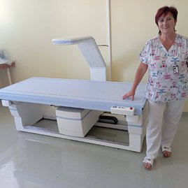 Zväčšiť fotografiu - Rádiodiagnostické oddelenie v považskobystrickej nemocnici s novým pomocníkom - 298465528_3304742666407203_4027009495717555128_n