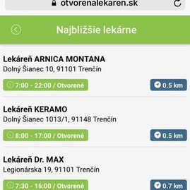 Stal sa vám úraz? k najbližšiemu lekárovi či lekárni v kraji vás okamžite dovedie aplikácia vo vašom mobile - OL_lekarne