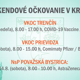 Zväčšiť fotografiu - Trenčianska župa bude opäť očkovať janssenom - VKOC KAPACITY-01
