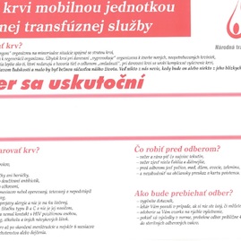 Trenčianska župa opäť pozýva na kvapku krvi. pomôžte nám prekonať hranicu 150 litrov darovanej vzácnej tekutiny. - Odber krvi plagatik