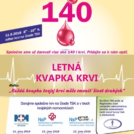 Trenčianska župa opäť pozýva na kvapku krvi. pomôžte nám prekonať hranicu 150 litrov darovanej vzácnej tekutiny. - letnakvapka krvi