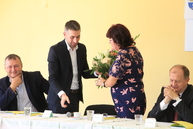 K novej funkcii zablahoželal Janke Gugovej aj riaditeľ Úradu TSK Marek Briestenský