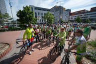 Zväčšiť fotografiu - Do práce na bicykli bude v župných farbách jazdiť rekordných 40 zamestnancov - 20210601_TN_dopracenabicykli_073w