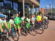 Zväčšiť fotografiu - Do práce na bicykli bude v župných farbách jazdiť rekordných 40 zamestnancov - IMG_20210601_090316