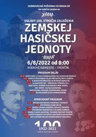 Zväčšiť fotografiu - Dobrovoľné hasičstvo oslavuje, pripojte sa k oslavám aj vy! - plagat storocnica ZHJ