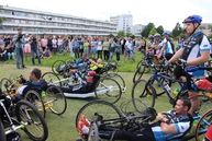 Hendikepovaní cyklisti a známe osobnosti prebicyklovali v rámci parasport24 tour slovenskom približne 400 kilometrov. aby pomáhali... - IMG_0170