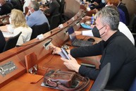 Zväčšiť fotografiu - Hospodárenie kraja bolo aj v prvom polroku 2021 ovplyvnené pandémiou, z tsk reaguje na pripravovanú optimalizáciu siete nemocníc - IMG_2517