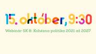 Zväčšiť fotografiu - Kohézna politika predmetom online webinára sk8 - webinar sk8