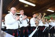 Zväčšiť fotografiu - Malí hasiči, dožinky aj dychovka