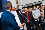 Malý formát vlády sr po prvýkrát zasadol v trenčianskom kraji, slávnostne poklepaný bol aj základný kameň hokejovej akadémie - 20191011_TSK_Pellegrini_064w