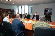 Zväčšiť fotografiu - Minister obrany slovenskej republiky výjazdovo rokoval v trenčianskom kraji - 20200514_TSK_minister_Nad_012w