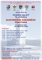 Na slovenské národné povstanie spomíname s úctou a pokorou už 75 rokov - plagat_oslavy_na_JV_2019