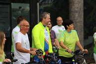 Na trenčianskej župe 5. ročník cyklistickej kampane do práce na bicykli štartovali okrem župana a národného cyklokoordinátora aj stredoškoláci - DO PRACE NA BICYKLI 2018 (10)