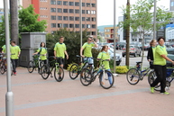 Na trenčianskej župe 5. ročník cyklistickej kampane do práce na bicykli štartovali okrem župana a národného cyklokoordinátora aj stredoškoláci - DO PRACE NA BICYKLI 2018 (8)