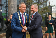 Zväčšiť fotografiu - Na trenčiansku župu zavítal prezident sr, nosnou témou bolo stredné školstvo - DSC_0870