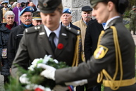 Zväčšiť fotografiu - Na vojenskom cintoríne si pripomenuli koniec veľkej vojny