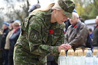 Zväčšiť fotografiu - Na vojenskom cintoríne si pripomenuli koniec veľkej vojny