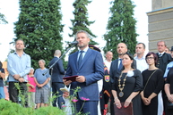 Od tragédie v bani handlová uplynulo 10 rokov, pamätník baníkom zahalili biele ruže - IMG_0387