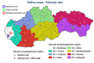 Zväčšiť fotografiu - Otvorený list župana ministerke; nesúhlasím s reformou súdnej mapy! - Sudna_mapa_sucasny_stav