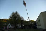 Zväčšiť fotografiu - Pestrofarebné stužky na májoch už vejú nad obcami trenčianskeho kraja