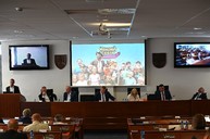 Zväčšiť fotografiu - Poslanci rokovali o volebných obvodoch aj voľbe nového hlavného kontrolóra kraja