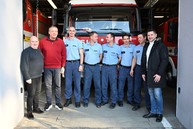 Zväčšiť fotografiu - Predseda tsk navštívil záchranné zložky na hornej nitre