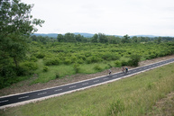 Prvých 13,4 km vážskej cyklotrasy dnes župa odovzdala verejnosti. niektorí cyklisti to označujú za udalosť roka. - 20180525_HORNA_STREDA_cyklotrasa_084w