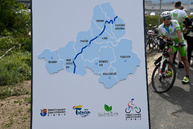 Prvých 13,4 km vážskej cyklotrasy dnes župa odovzdala verejnosti. niektorí cyklisti to označujú za udalosť roka. - 20180525_HORNA_STREDA_cyklotrasa_131w