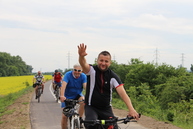 Prvých 13,4 km vážskej cyklotrasy dnes župa odovzdala verejnosti. niektorí cyklisti to označujú za udalosť roka. - IMG_2815